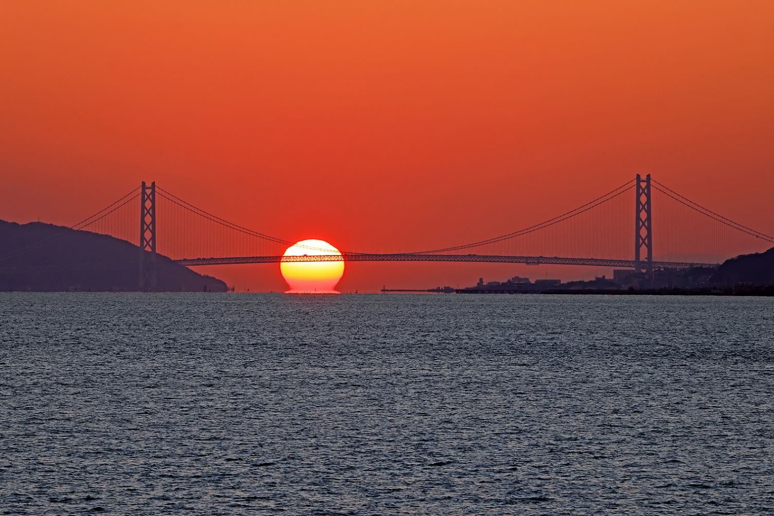 エッセンシャルコンフォート 明石海峡大橋夕陽 | academiadevendasmb