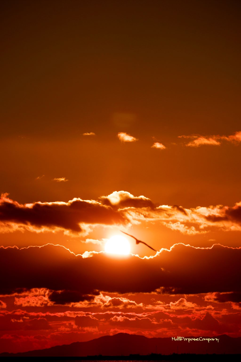 大阪湾の日没 日の出日の入時刻 方角マップ
